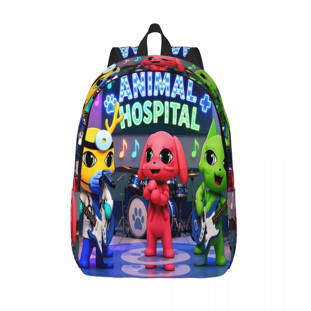 School Backpack Teen - Kawaii Cartoon Animals Hospitals Backpack Elementary