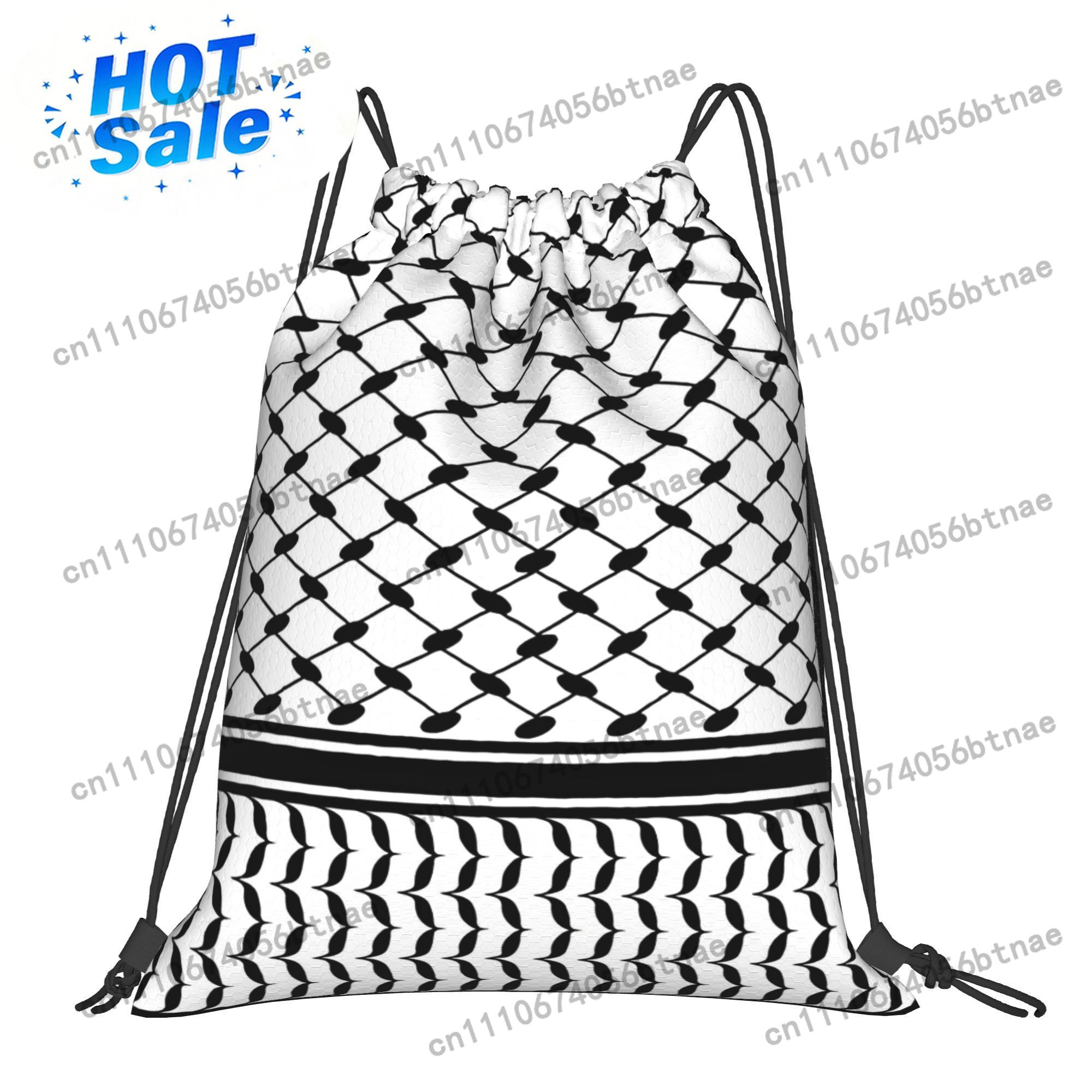 Kufiya Middle Eatern Pattern D - огляд і ціна Drawstring Gym Bag