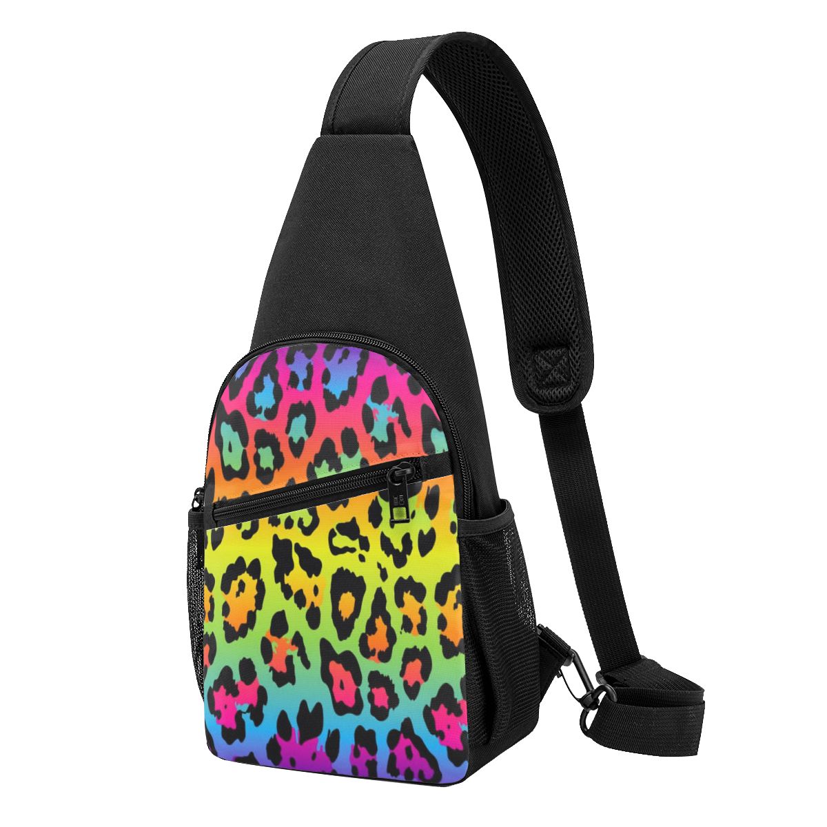 Rainbow Leopard Print Chest Ba - огляд і ціна Sling Backpack Shoulder