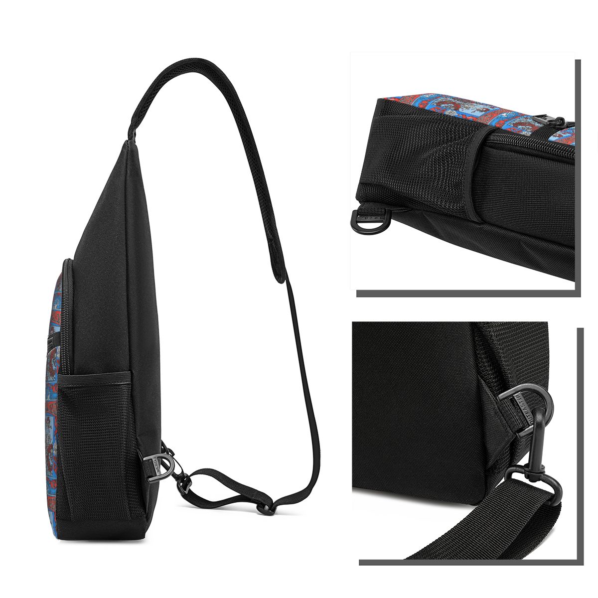Grateful Dead Rock Band Chest  - огляд і ціна Sling Backpack Shoulder