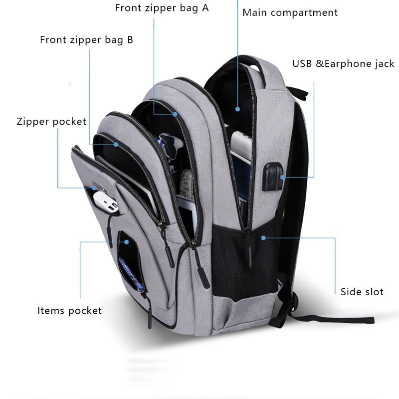 Large Capacity Backpack Men La - огляд і ціна School Backpack Teen