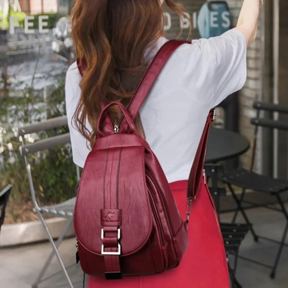 Multifunctional Women Leather  - огляд і ціна School Backpack Teen