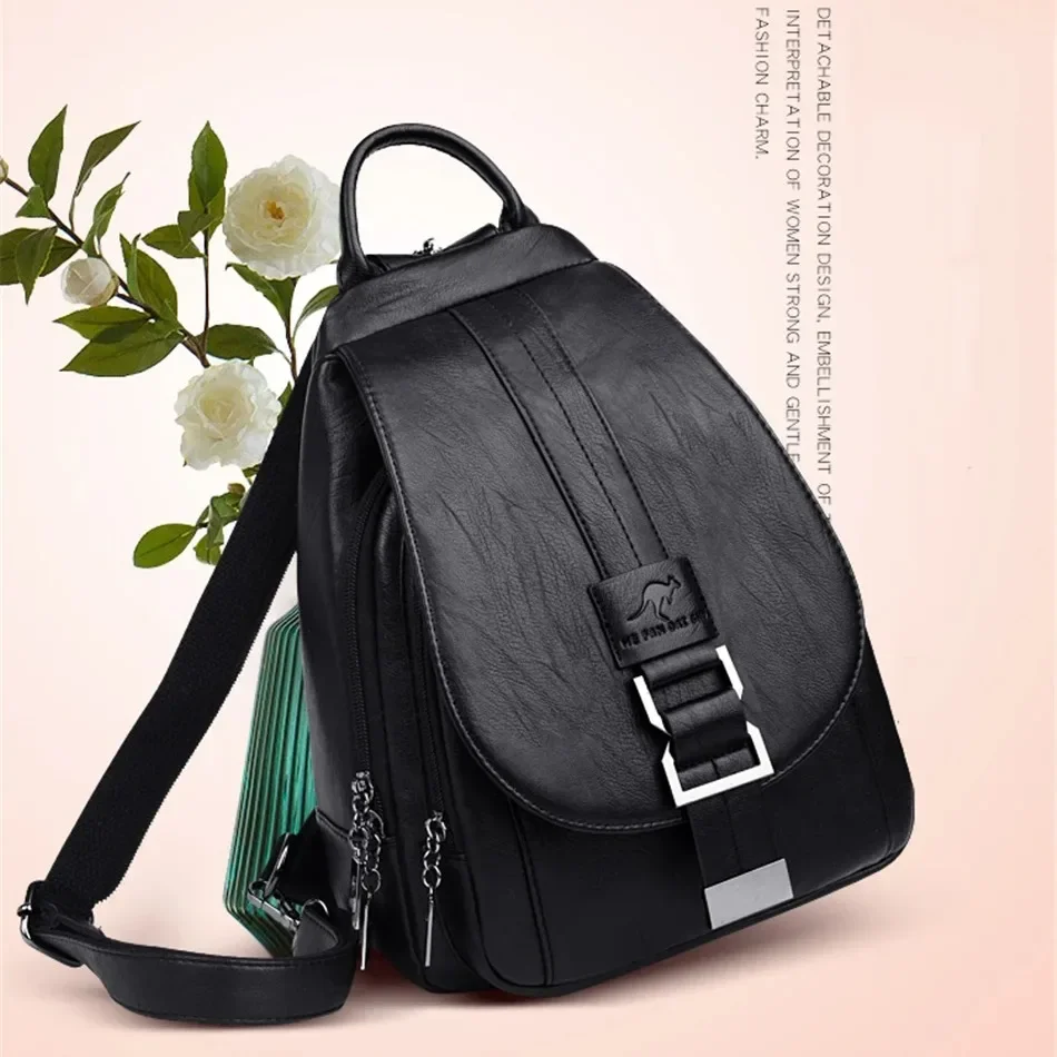 Multifunctional Women Leather  - огляд і ціна School Backpack Teen